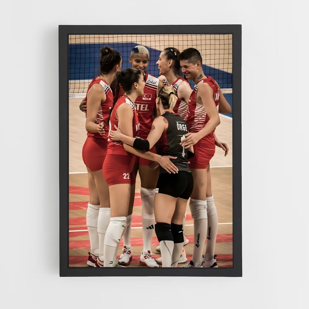 Poster Équipe de Volleyball Turque (vue 2)